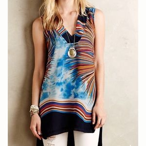 Shoreline tunic, fireworks, Anthropologie